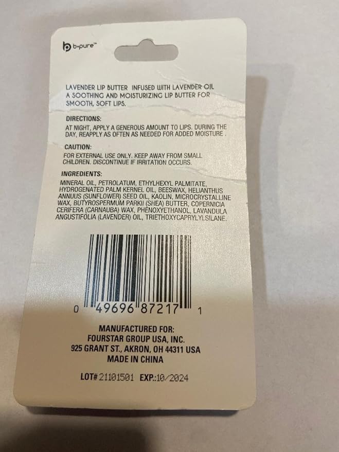 Lavender Lip Butter Infused With Lavender Oil .14-VivaGrace Women