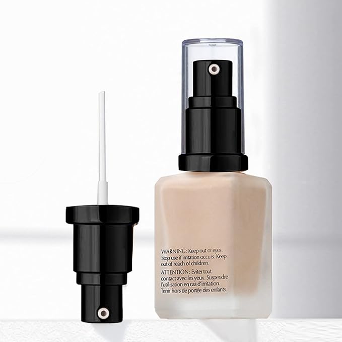 Chris.W 2Pack Foundation Pump Compatible with Maybelline Fit Me Liquid Foundation Makeup (Black+Black)-VivaGrace Women