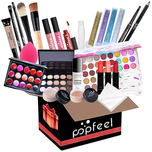 Makeup Sets For Women Brush Sets(Eyeshadow,Primer,Concealer,lipstick,lipgloss,Eyeliner,Eyebrow,Makeup brushe,Mascara &more) (27 sets B)-VivaGrace Women