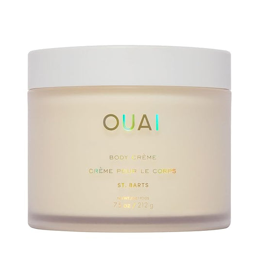 OUAI Body Cream, St. Barts - Hydrating Whipped Body Cream with Cupuaçu Butter, Coconut Oil and Squalane - Softens Skin and Delivers Healthy-Looking Glow - Sulfate-Free Skin Care (7.5 Oz)-VivaGrace Women