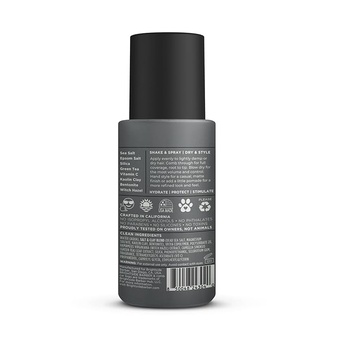 Salt & Clay Surf Spray - Hair Texturizing & Volumizing Spray - Salt & Clay, Silica, Witch Hazel, & Green Tea Blend - Beach Style Hair - For All Hair Types - Natural Ingredients (6oz)-VivaGrace Women