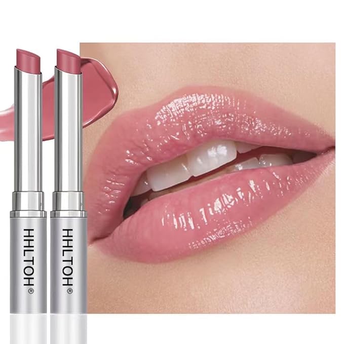 2PCS Honey Lipstick Tinted Lip Balm - Sheer Hydrating Lipstick for All Skin Tones - Moisturizing Lip Gloss, Nourishing Lip Balm with a Hint of Natural Warm Orange Pink Cherry Tint-VivaGrace Women