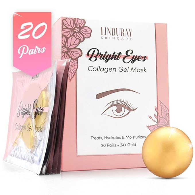24k Gold Collagen Eye Pads Mask (Gold)-VivaGrace Women