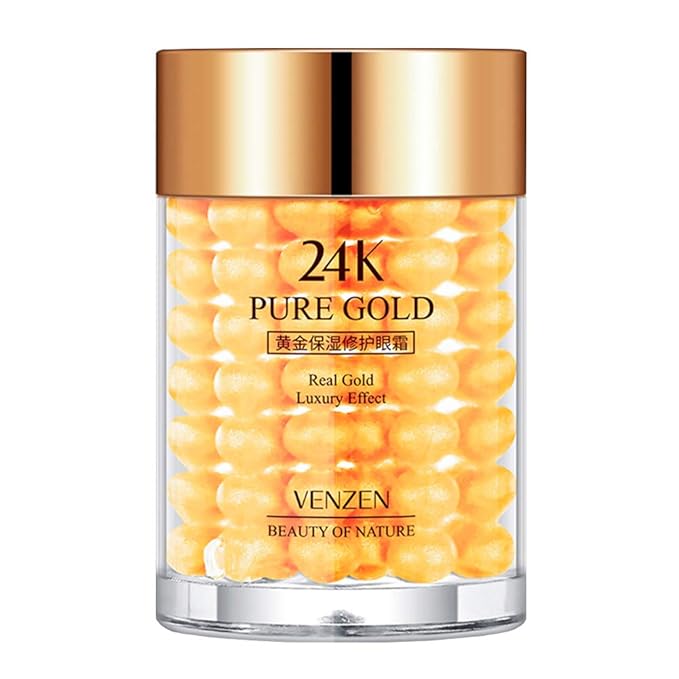 VENZEN Pure 24K Gold Eye Cream Real Luxury Effect Beauty Of Nature Nourishment Hydrating 30g-VivaGrace Women