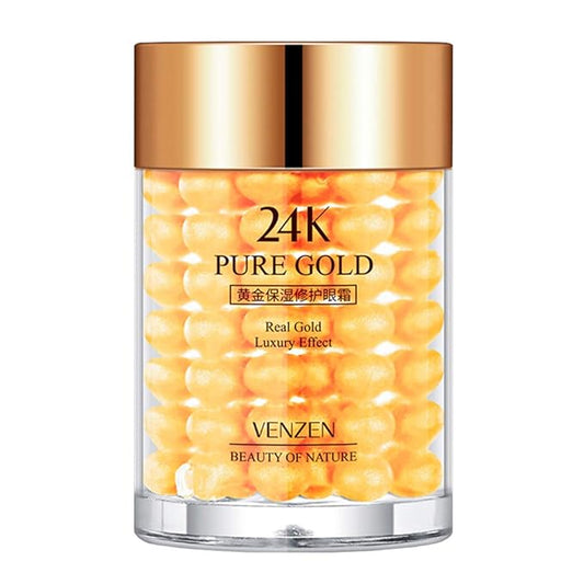 VENZEN Pure 24K Gold Eye Cream Real Luxury Effect Beauty Of Nature Nourishment Hydrating 30g-VivaGrace Women