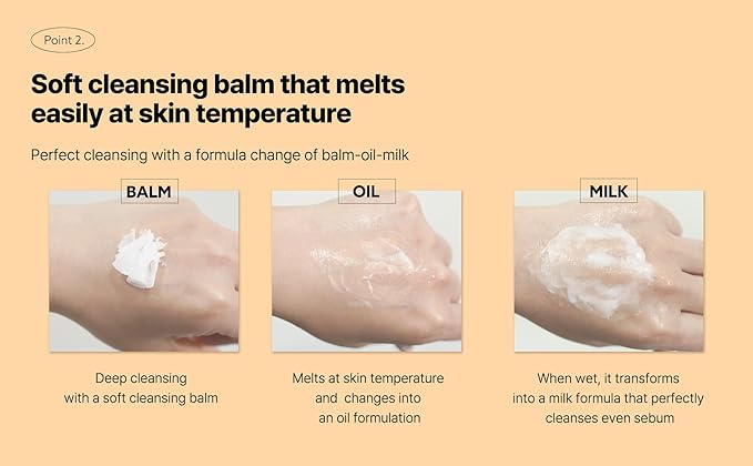 Grinder Cleansing Balm Korean Makeup Remover Hydrating Facial Wash for All Skin Types Sorbet texture 1.76 Ounce (Pack of 1)-VivaGrace Women