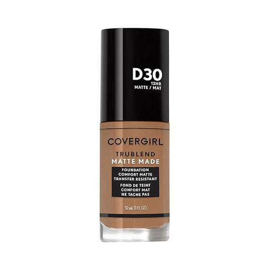 COVERGIRL TruBlend Matte Made Liquid Foundation, Bronze, 1.01 Fl Oz (Pack of 1)-VivaGrace Women