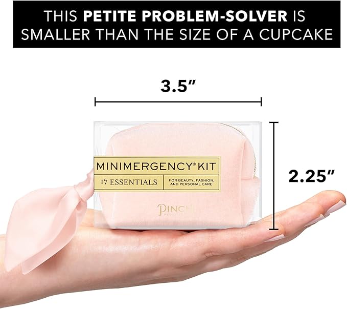Pinch Provisions Velvet Minimergency Kit, for Her, Includes 17 Must-Have Emergency Essential Items, Compact, Multi-Functional Pouch, Gift for Parties and Birthdays-VivaGrace Women
