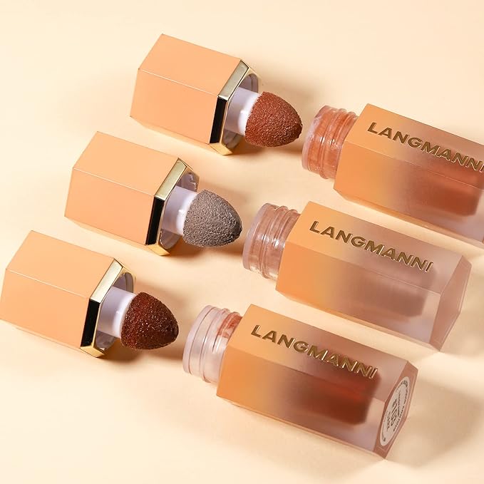 URQT Highly Pigmented Liquid Contour - Built-in Sponge Tip Sculpted Complexion Wand Contour Non-Greasy Long Lasting Natural Weightless Buildable Highlighters Contour Contouring Bronzer (#102 SOFT TAN)-VivaGrace Women