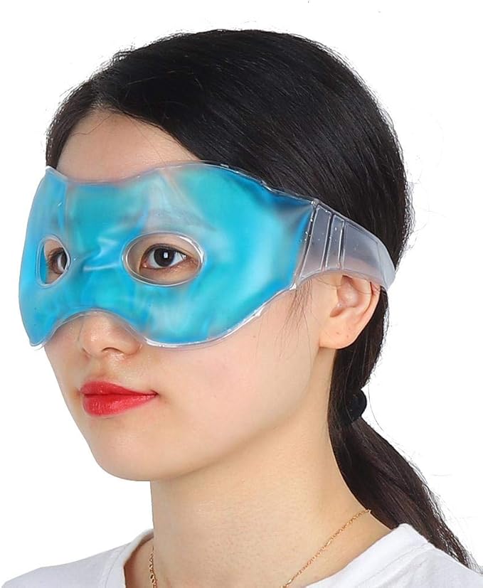 Cooling Eye,Reusable Anti-Fatigue Dark Circles Cold & Hot Compress Sleeping Eye Ice Cooling Eye-VivaGrace Women