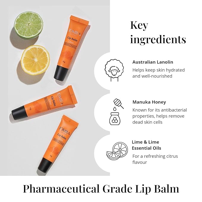 Citrus Lip Balm 15g for Dry Lips, With Lanolin, Lip Care, Improved formula, For Men and Women, 15g-VivaGrace Women