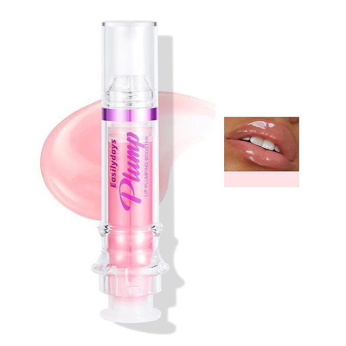 Lifter Gloss, Spicy Lip Plumping Booster Lip Gloss Glossy Lipstick, Hydrating, Volumizes, High-Shine, Fuller Lip Plumper Lip Mirror Lip Glaze, Plump&Pout Lip Plumper for Women Girls (#01)-VivaGrace Women
