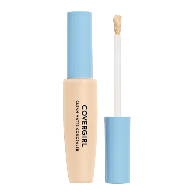 COVERGIRL - Clean Matte Concealer, Oil-Free, Lightweight Formula, Blendable, Natural-Looking Coverage, 100% Cruelty-Free-VivaGrace Women
