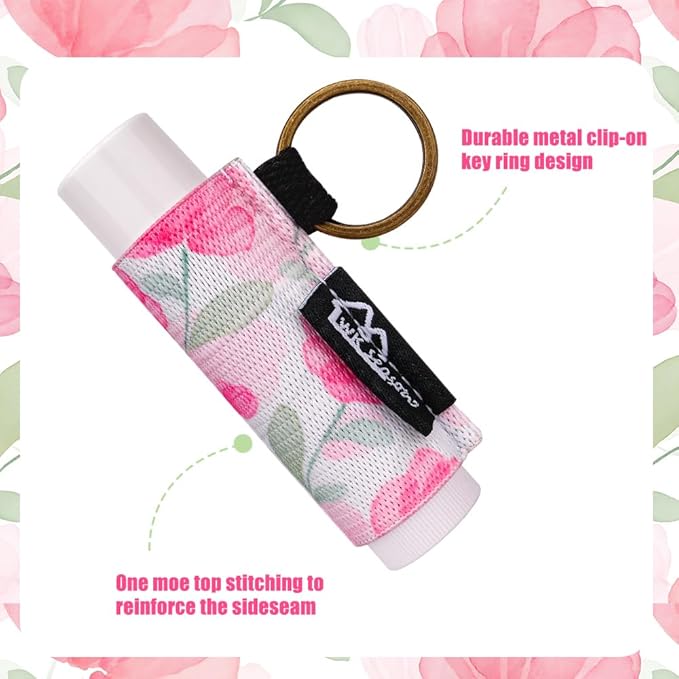 WK IEASON Lip Balm Holder Keychain Bulk Chapstick Holder Key chain-VivaGrace Women