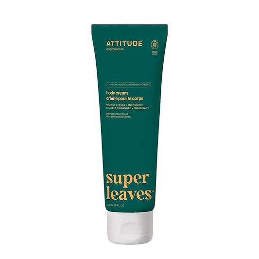ATTITUDE Body Cream, EWG Verified Moisturizer, Vegan Moisturizing Products For Dry Skin, Dermatologically Tested, Orange Leaves, 8 Fl Oz-VivaGrace Women