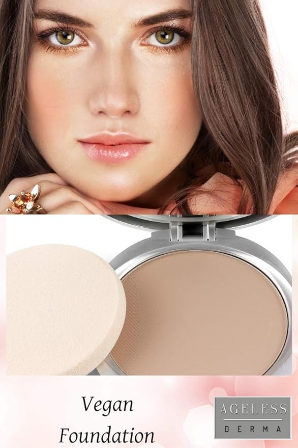 Pressed Mineral Foundation With Vitamin for a Natural Silky Finish-VivaGrace Women