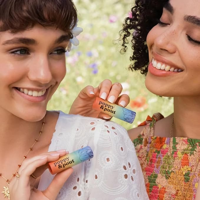 Poppy & Pout Pride Punch Jumbo Lip Balm | All Natural Lip Balms & Moisturizers | Hydrates with Beeswax, Vitamin E, Organic Coconut Oil | Cruelty-Free | Lip Balm in Recyclable Cardboard Tube-VivaGrace Women