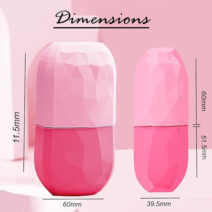 Ice Roller for Face & Eye Puffiness Relief - Enhance Your Natural Glow with Face Ice Roller, Ice Mold for Face with New Leak-Proof Design, Reusable Ice Face Roller-Gift for Women-VivaGrace Women