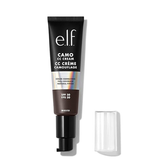 e.l.f. Camo CC Cream, SPF 30 Color-Correcting Medium-To-Full Coverage Face Foundation, Delivers An Airbrushed Finish, Vegan & Cruelty-Free, Rich 660 N-VivaGrace Women