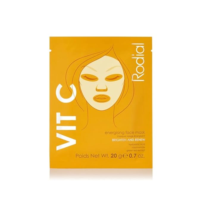 Rodial Vit C Energising Sheet Masks,0.67 Fl Oz (Pack of 4)-VivaGrace Women