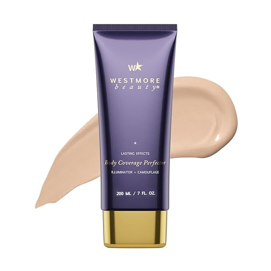 Westmore Beauty Body Coverage Perfector – Waterproof Leg & Body Makeup - Tattoo Cover Up Makeup - 7 Oz (Light Radiance)-VivaGrace Women