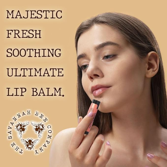 Savannah Bee Company Lip Balm - Lip Moisturizer for Chapped Lips - Hydrating Lip Balm with Pure Honey-VivaGrace Women