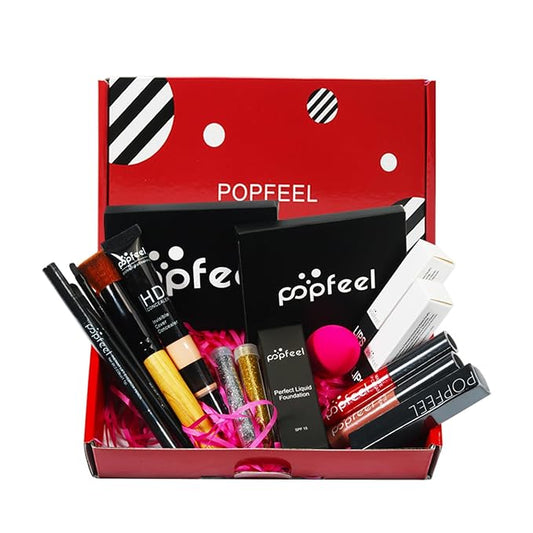 All-in-one Makeup Set Holiday Gift | Full Makeup Kit for Women Essential Starter Bundle Include Eyeshadow Palette Lipstick Blush Cream Concealer Face Powder Eyeliner Mascara Lipgloss Brush-VivaGrace Women