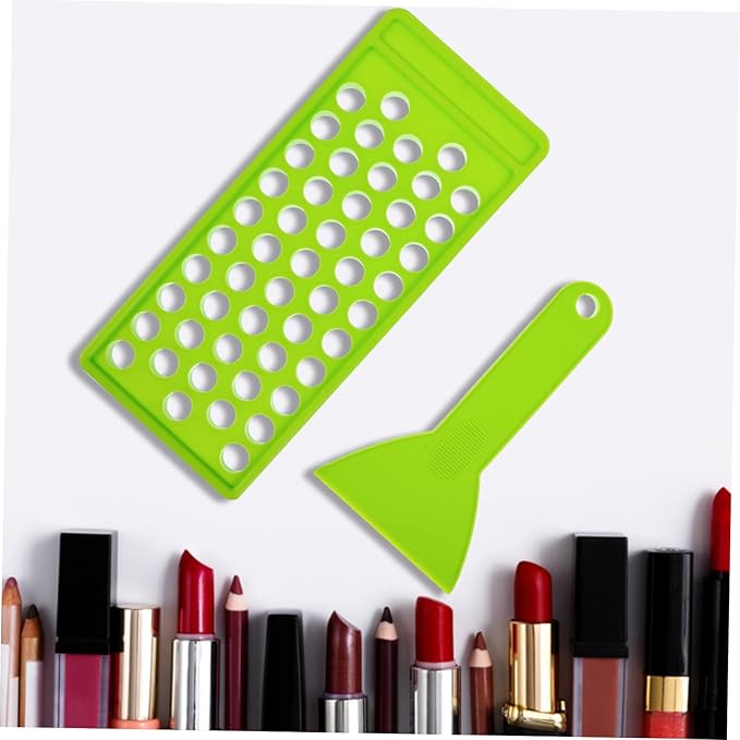 50 Lipstick Filling Mold Lip Balm Filling Spatula Lip Gloss Tray Labels for Tubes Lip Tubes Stand Tray Lip Balm Container Tray Lip Treatment Kit Diy Kit Supplies Manual Plastic-VivaGrace Women