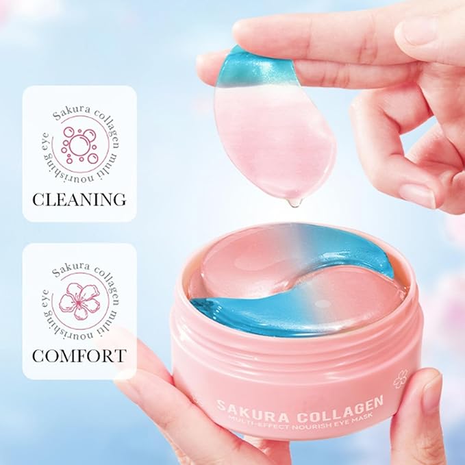 Under Eye Patches for Dark Circles, Puffiness and Eye Bags, Eye Mask,Wrinkle Treatment Anti-Aging Rejuvenating Moisturizing Skin Care 60PCS Collagen Eye Gel Pads Anti-Wrinkle Eye Patches-VivaGrace Women