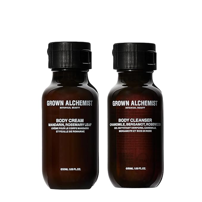 Grown Alchemist Body Cleanser and Body Cream DUO Travel Kit. (50ml each)-VivaGrace Women