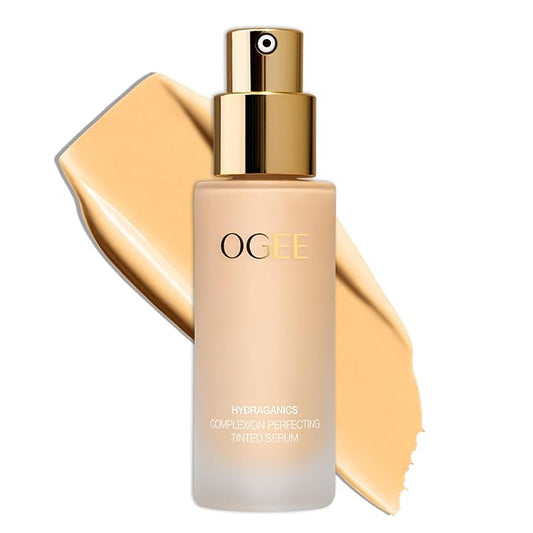 Ogee Complexion Perfecting Liquid Foundation - Lightweight Tinted Moisturizer For Face (Aspen 1.0W - Fair, Warm Undertones) - with Vitamin C & Jojoba Oil - Certified Organic & Made in USA-VivaGrace Women