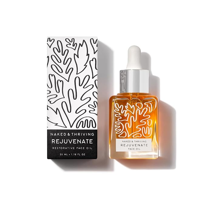 Naked & Thriving Rejuvenate Restorative Face Oil | Organic, Vegan, & Naturally-Derived Skin Care | Reduce the Look of Wrinkles and Moisturize Skin (1.18 oz/35 mL)-VivaGrace Women