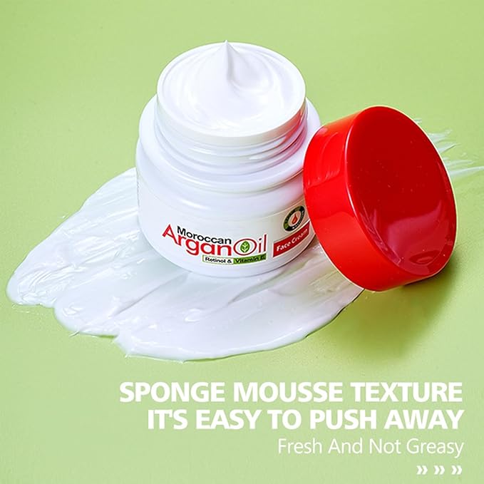 Argan Oil for Face, Argan Oil Skin Care Gift Set for Skin, Vitamin E Serum for Face, Dry Skin Care Routine Kit for Women, Deeply Moisturizing Skin Care for Dry Skin, Retinol & Vitamin E Cream-VivaGrace Women