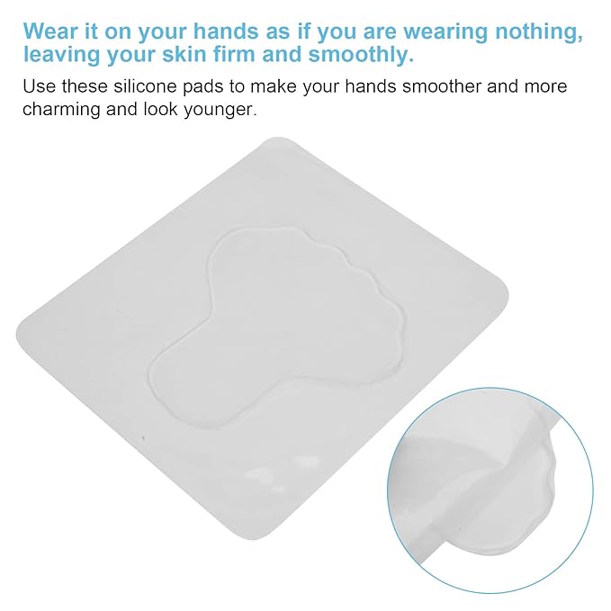 Hand Wrinkle Patches, Anti Aging Patches, Reusable Silicone Anti Wrinkle Hand Pads, Reusable Hand Plasters Skin Care Tool, Wrinkle Remover Strips Pure Silicone Gel Patch-VivaGrace Women