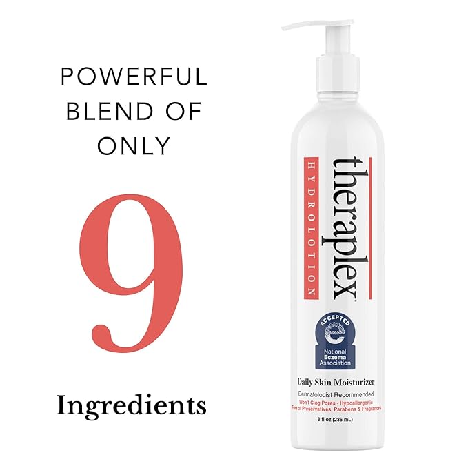 THERAPLEX Hydrolotion - Daily Skin and Body Moisturizer, No Parabens Or Preservatives, Noncomedogenic, and Hypoallergenic, Fragrance-Free, Dermatologist Recommended 3 Pack-VivaGrace Women