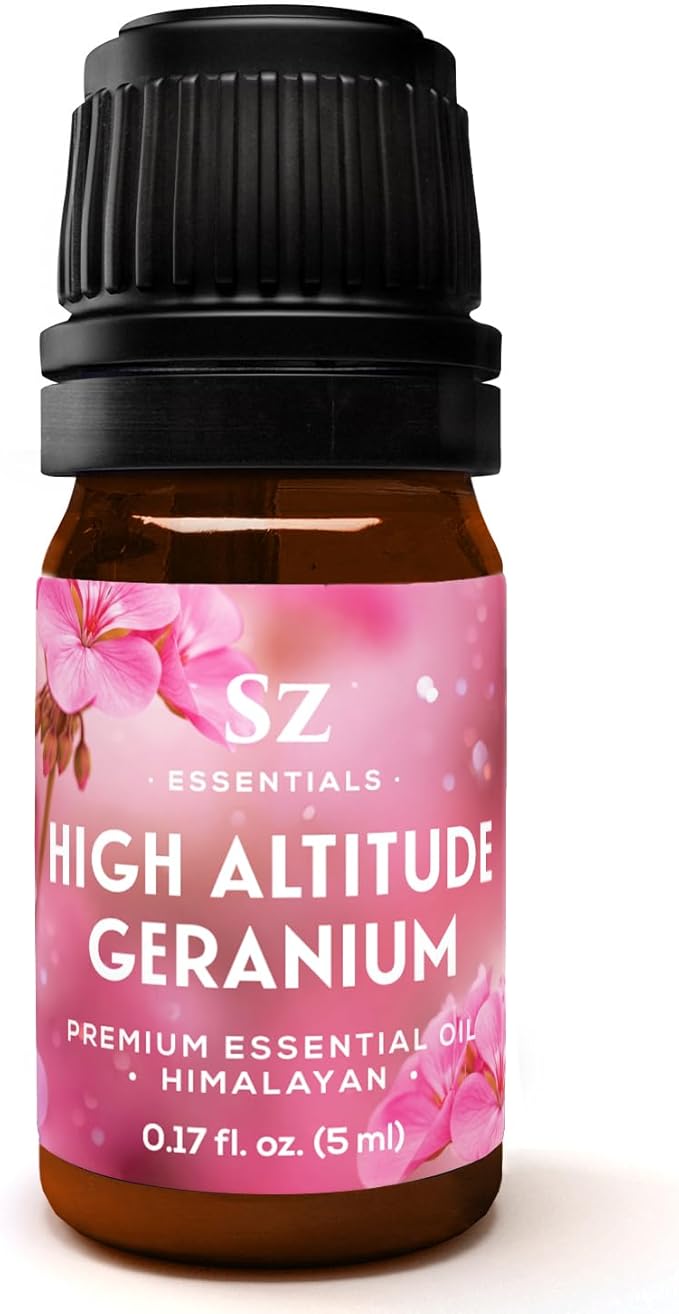 High Altitude Geranium Essential Oil – 100% Pure & Natural, Grown in The High-Altitude – Aromatherapy, Home Use – Therapeutic Grade & Vegan – 5 mL-VivaGrace Women