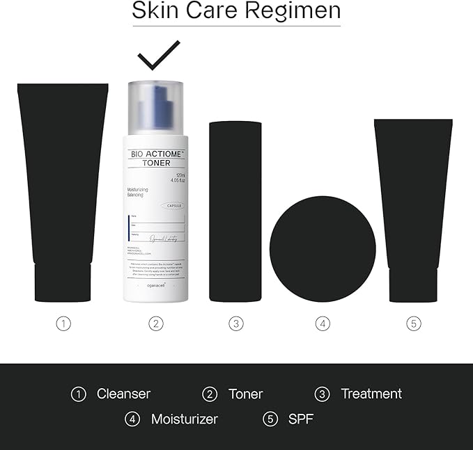 Oganacell Bio Actiome Toner with Kombucha and Probiotics | Boosts Radiance and Corrects Dark Spots | Alcohol-Free Essence for All Skin Types, Dull Complexion | 4.05 fl.oz-VivaGrace Women
