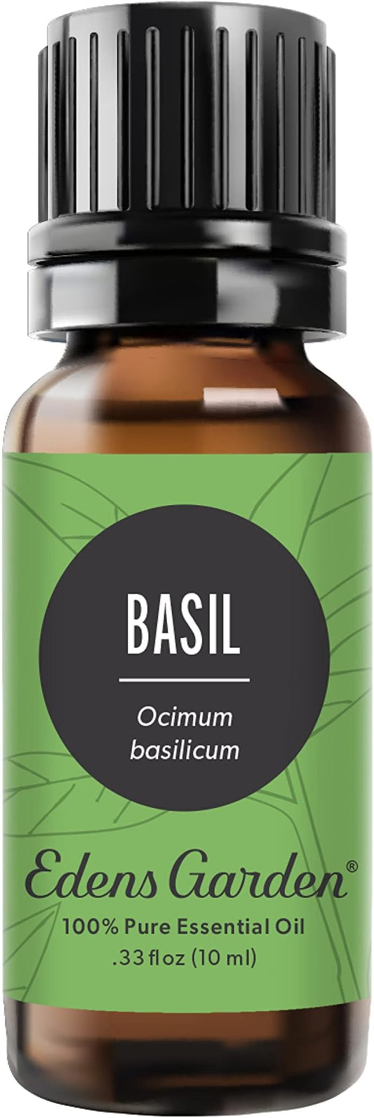 Edens Garden Basil Essential Oil- 100% Pure Premium Grade, Undiluted, Natural, Therapeutic, Aromatherapy, The Best for Diffuser, Skin, Candle, Laundry 10 ml (.33 fl oz)-VivaGrace Women