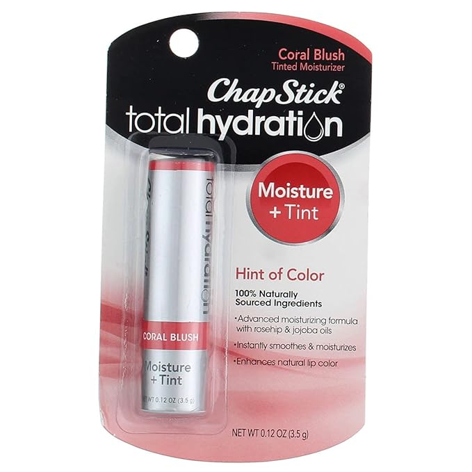 ChapStick Total Hydration Coral Blush 0.12 oz (Pack of 2)-VivaGrace Women