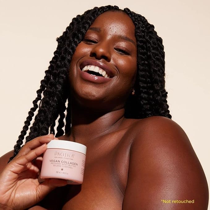 Pacifica Beauty | Vegan Collagen Body Butter | Hydrating, Nourishing, Moisturizer | Long-Lasting Hydration | Cream Lotion for Dry Skin | Light Floral Scent | Paraben Free | Vegan + Cruelty Free-VivaGrace Women