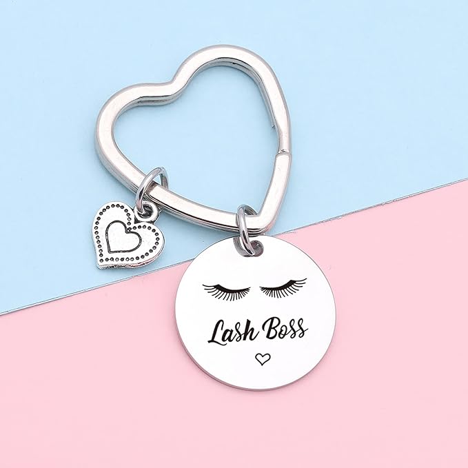 Lash Boss Appreciation Jewelry Beauty Lashes Girl Jewelry Daughter Gift Best Friend Keychain-VivaGrace Women