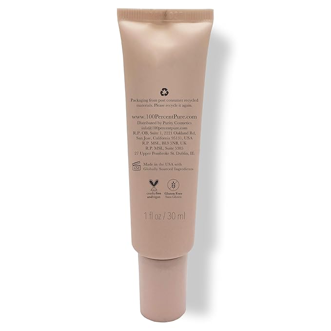 100% PURE Luminous Face Primer Illuminating Makeup Base & Moisturizer with Anti-Aging Antioxidants - Glowy Long-Lasting & Pore Diminishing Cosmetics Prep, Flawless Soothing Hydration - 1 oz-VivaGrace Women