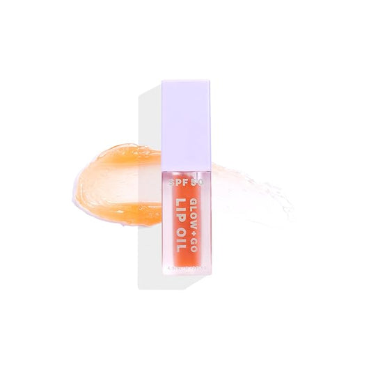 SPF50 Glow & Go Lip Oil: Lip Oil with SPF, Moisturizes and Protects Lips, 4.5ml (Salted Caramel)-VivaGrace Women