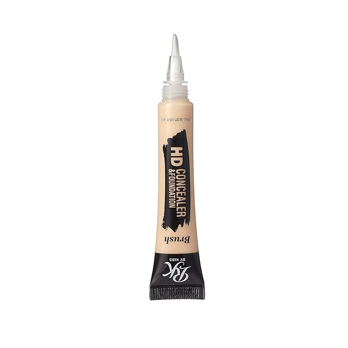 Ruby Kisses HD Concealer & Foundation Flawless Full Cover Brush Face Makeup (Porcelain)-VivaGrace Women