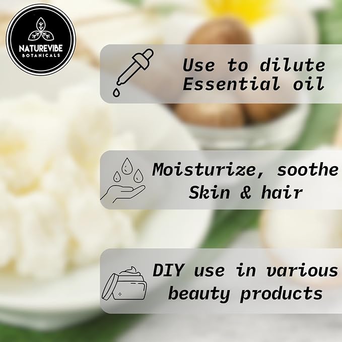 Naturevibe Botanicals Shea Nut Oil 32 Ounces | 100% Pure and Natural | Great for Skin Care and Hair Care-VivaGrace Women