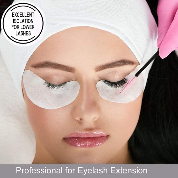 55 Pairs Set, Under Eye Hydrogel Pads, Professional Lint Free Eye Mask Eyelash Extension Gel Patches Kit for Adhesive Lash Beauty Tool (Green)-VivaGrace Women