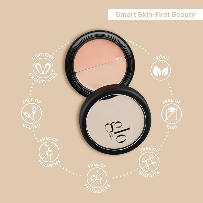 Glo Skin Beauty Under Eye Concealer Makeup with Duo Shades for Custom Blending - Corrects & Conceals Dark Circles & Redness - Buildable Longwearing Coverage (Beige)-VivaGrace Women