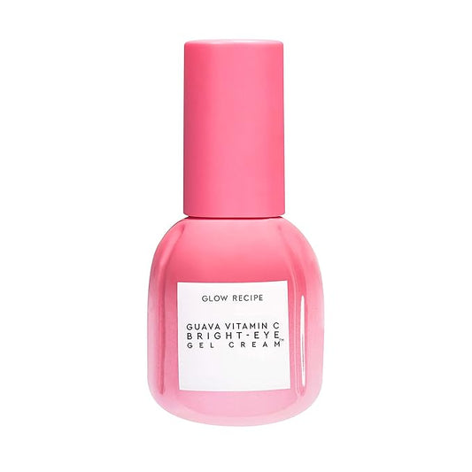 Glow Recipe Guava Vitamin C Brightening Eye Cream - Hydrating Under Eye Cream with Niacinamide, Peptides & Caffeine - Firming & Illuminating Dark Circles Under Eye Treatment for Puffiness (15ml)-VivaGrace Women