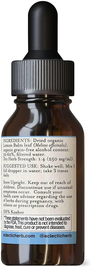 Eclectic Lemon Balm O, Red, 1 Fluid Ounce-VivaGrace Women