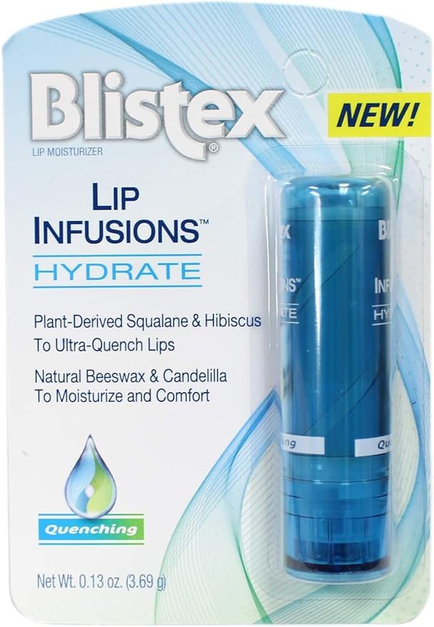 Blistex Lip Infusions Hydrate Lip Moisturizer 0.13 Ounce-VivaGrace Women